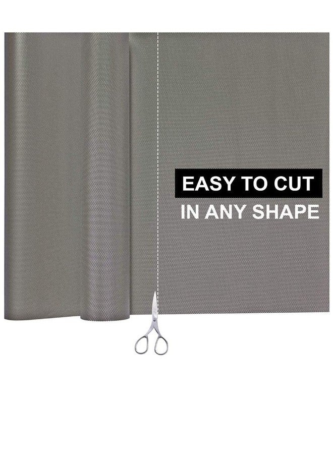 Fancyku EVA Anti Slip Mat/Sheet for Fridge, Bathroom, Kitchen, Drawer, Shelf Liner (60 cm X 10 m, Grey, 60x1000) - Image 2